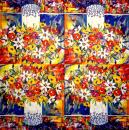 090 Blumen Sonstige - 3 lagig (90 blau) - Ihr